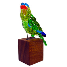 Upload image to gallery viewer, Orange Fronted Parakeet, handmade glass art figurine