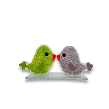 Upload image to gallery viewer, Pajaritos couple | molten glass figures