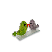 Upload image to gallery viewer, Pajaritos couple | molten glass figures