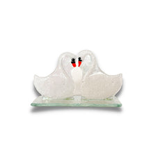 Upload image to gallery viewer, Swan couple | molten glass figures