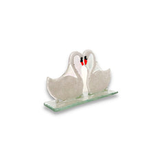 Upload image to gallery viewer, Swan couple | molten glass figures