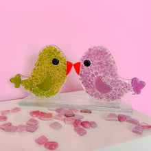 Upload image to gallery viewer, Pajaritos couple | molten glass figures