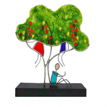 Upload image to gallery viewer, vitrales Margarita Llort 2020 momentos amistad arbol verde colores regalo oficina base madera amistades amigos casa interiores adorno decoracion