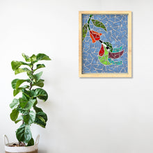 Upload image to gallery viewer, Crafts: Kit for Mosaic Build With Glass, Patriotic Design - Hummingbird