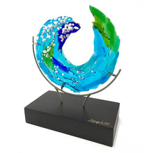 Upload image to gallery viewer, Swell i - Decoration of molten molten glass wave