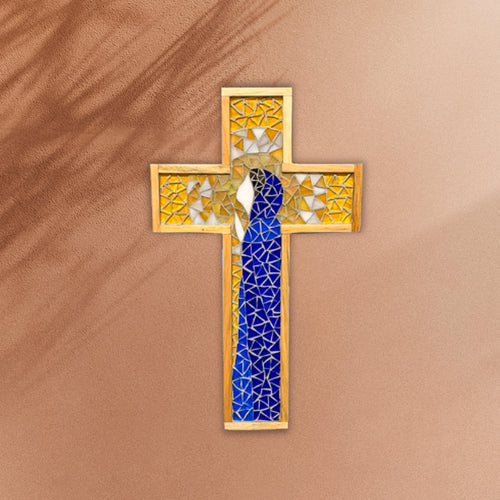 Holy cross in Mosaic - Virgin Mary