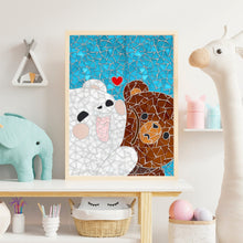 Upload image to gallery viewer, Crafts: Mosaic assembly kit, Valentine's Day - Bears in love | 2 designs