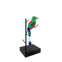 Upload image to gallery viewer, Torogoz Looking Backwards - Handmade Glass Art Figure of Bird