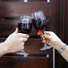Upload image to gallery viewer, Custom wine glasses, couple