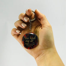 Upload image to gallery viewer, Keychains with molten glass phrases