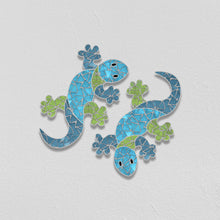 Upload image to gallery viewer, Crafts: Kit to assemble mosaic with glass, lizards