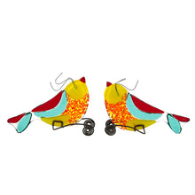 Upload image to gallery viewer, Pair of Singing Birds - Handmade Glass Art Figurines of Birds