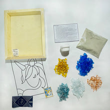 Upload image to gallery viewer, Crafts: Mosaic assembly kit with glass, animal design - unicorn