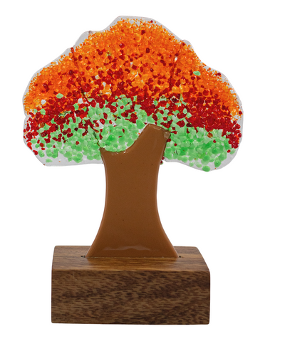 Fire tree | Handmade in molten glass