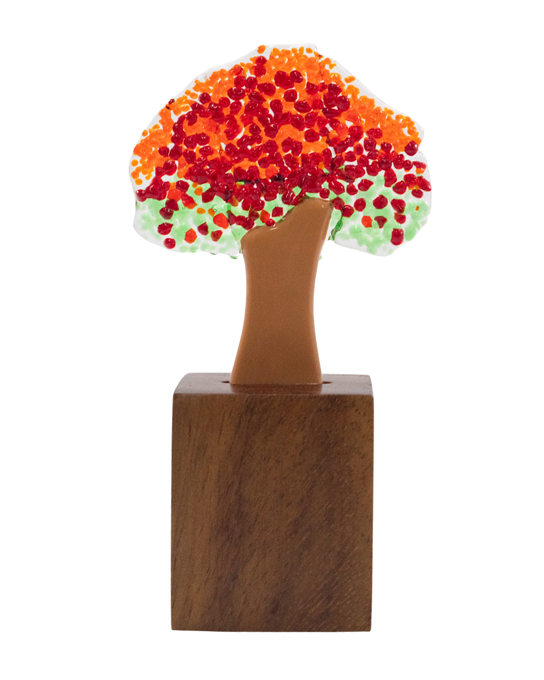 Fire tree | Handmade mini in molten glass