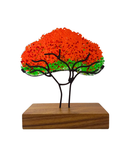 Fire tree | Handmade medium in molten glass