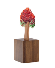 Upload image to gallery viewer, Fire tree | Handmade mini in molten glass
