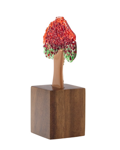 Fire tree | Handmade mini in molten glass