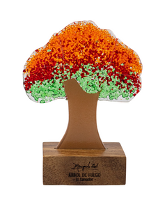 Fire tree | Handmade in molten glass