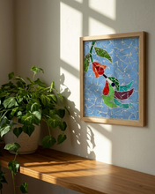 Upload image to gallery viewer, Crafts: Kit for Mosaic Build With Glass, Patriotic Design - Hummingbird