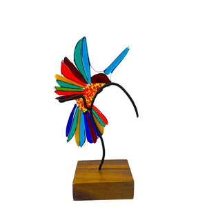 Hummingbird Alebrije, Decorative Figure of Artistic Glass