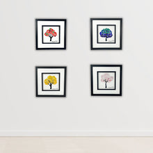 Upload image to gallery viewer, Cuadro dibujo árbol pequeños | pieza de vidrio fundido
