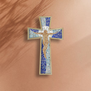Imagen de cruz en mosaico – Jesucristo