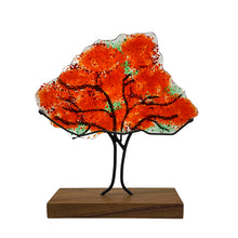 Upload image to gallery viewer, Flame tree, tall, handmade collectible glass figure