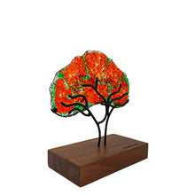 Upload image to gallery viewer, Flame tree, medium-sized, handmade collectible glass figure 