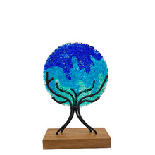 Cargar imagen en el visor de la galería, Exuberante mediano, Azul - figura de árbol abstracto