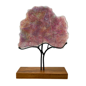 Árbol Maquillishuat, grande, figura coleccionable hecha a mano en vidrio fundido