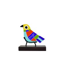 Upload image to gallery viewer, Colored Bird , fused glass decorative figurine