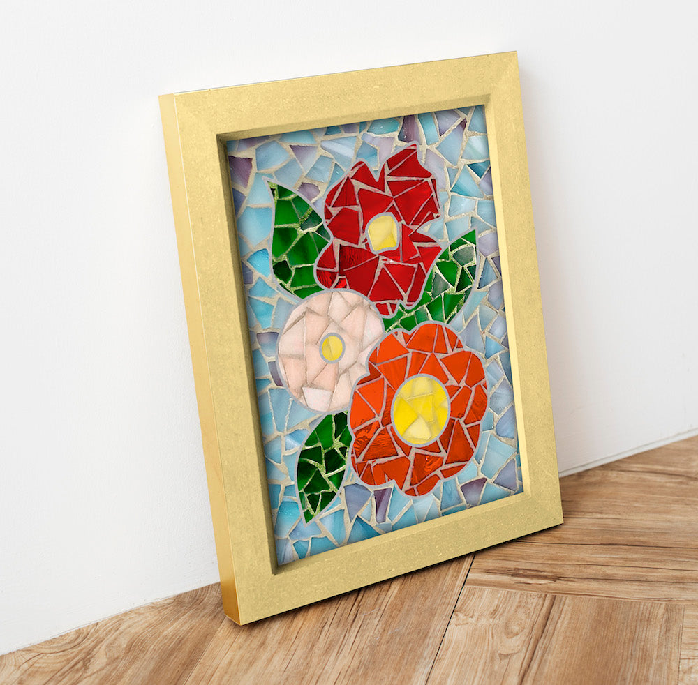 Diseño de flores para mamá - Mosaico