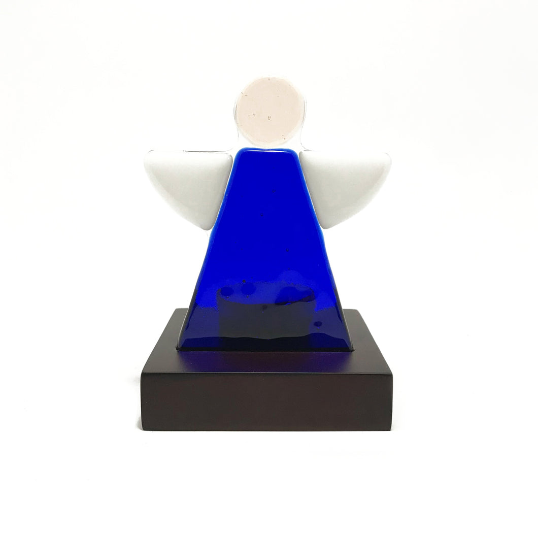 Holy Family miniature, fused glass decorative handmade figurine