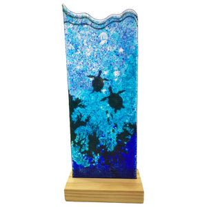 Marine landscape - molten glass decoration