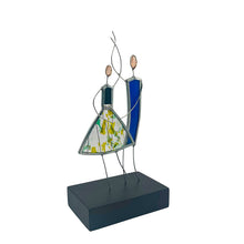 Upload image to gallery viewer, Handcrafted stained glass dancers figurine | Our first dance together