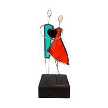 Upload image to gallery viewer, Stained glass handmade home décor item | Our first I love you
