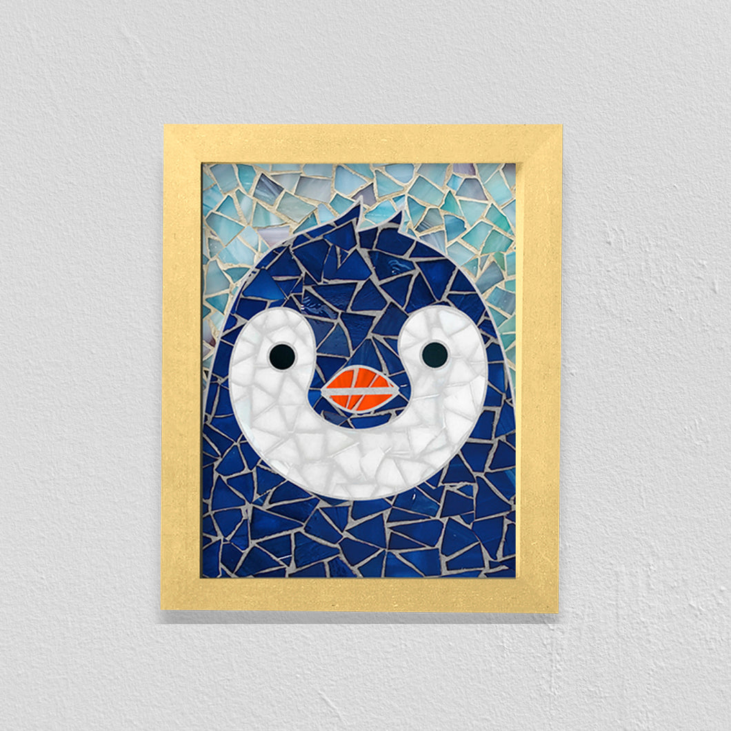 Decorative pictures - penguin, fox, owl - mosaic