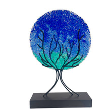 Cargar imagen en el visor de la galería, Exuberante grande, Azul - figura de árbol abstracto