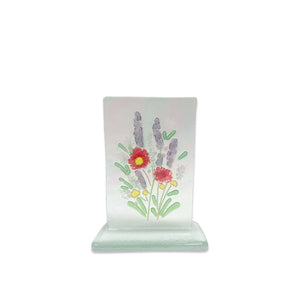 Base de flores | figuras de vidrio fundido