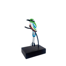 Cargar imagen en el visor de la galería, Torogoz abstracto II : figura decorativa de ave en vidrio artístico
