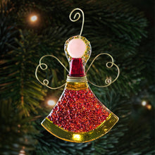 Upload image to gallery viewer, Angel -shaped Christmas ornament; Artistic glass figure
