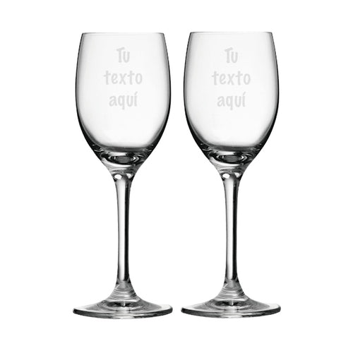 Custom wine glasses, couple