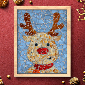 DIY glass mosaic handcraft kit | Christmas Reindeer Design