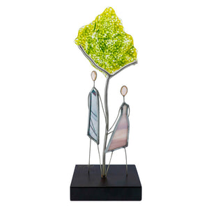 Friendship II - Handmade Stained Glass Figure