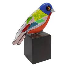 Upload image to gallery viewer, “Azulillo Siete Colores” (Painted Bunting) - Glass Art Decorative Figure 