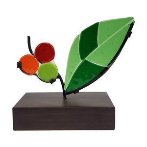  “Grano de café” (Coffee Bean) - Handmade Collective Glass Art Figure 