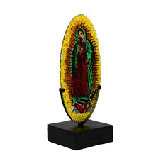 Cargar imagen en el visor de la galería, Virgen de Guadalupe, pieza en vidrio fundido