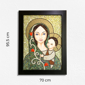 Cuadro mosaico - Virgen con Niño