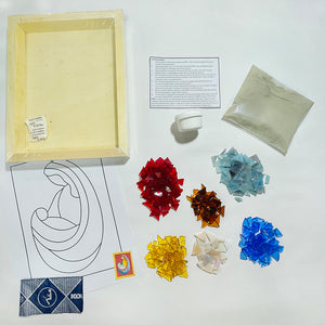 Manualidades: Kit para armar Cuadro Mosaico Virgen María – arte 3